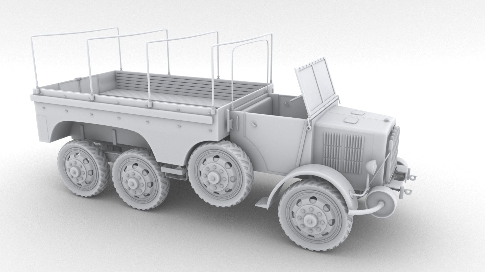 1/6 Hungary Raba 38m Botond Truck Set - distefan 3d print