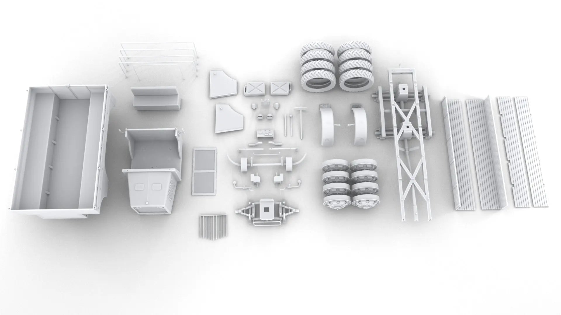 1/6 Hungary Raba 38m Botond Truck Set - distefan 3d print