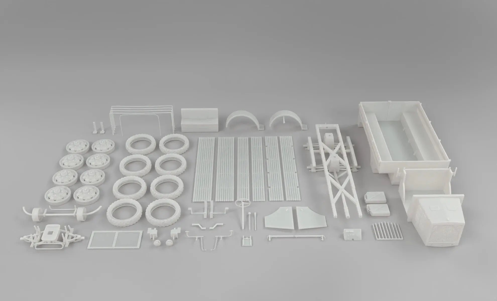 1/6 Hungary Raba 38m Botond Truck Set - distefan 3d print