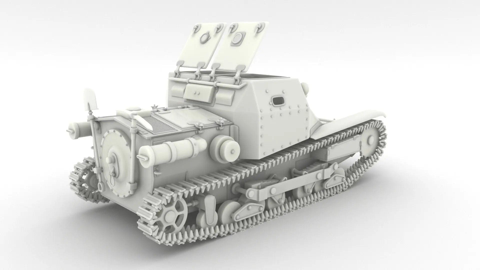 1/6 Italian Tankette Carro Veloce 33 Set - distefan 3d print