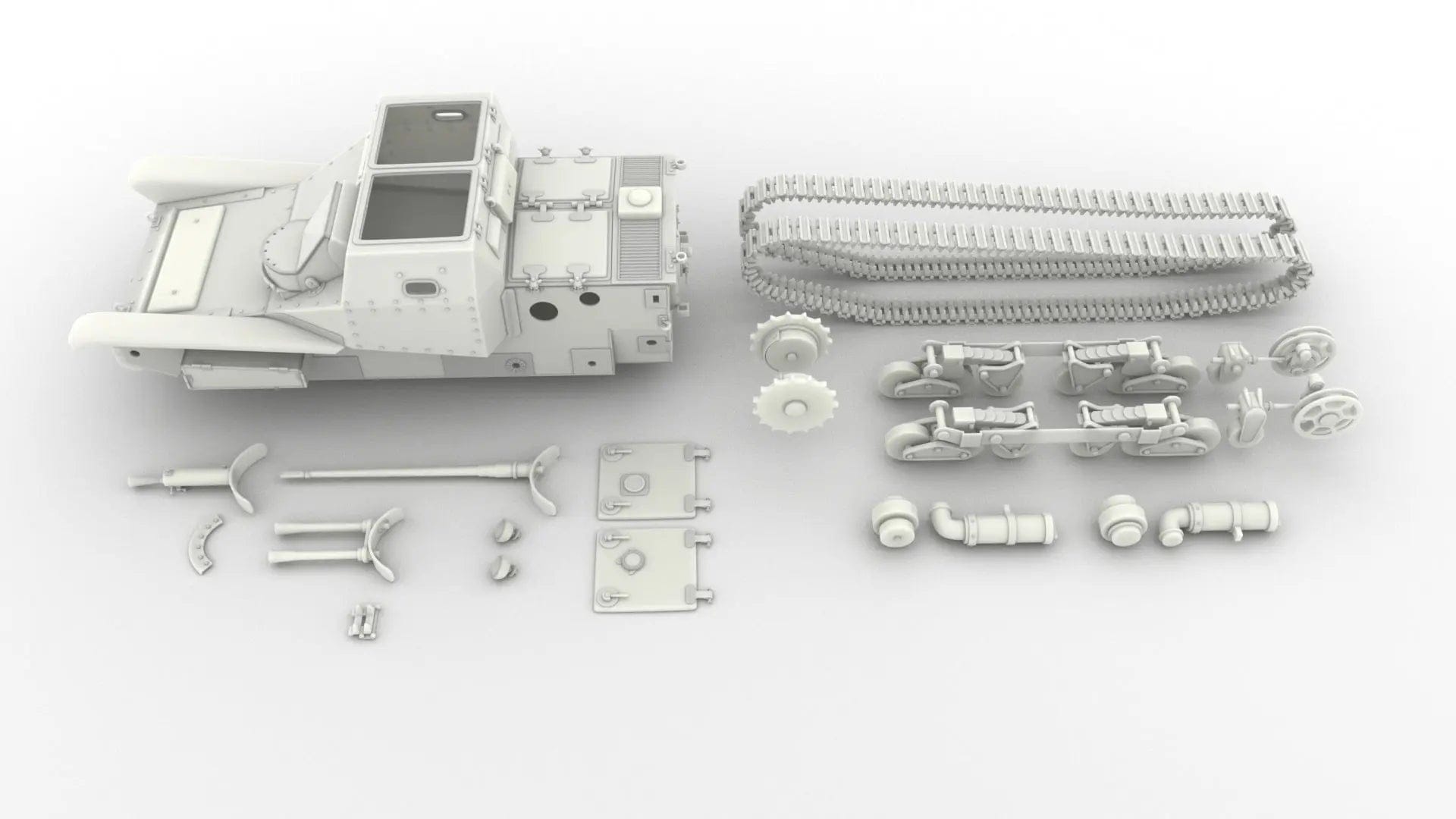 1/6 Italian Tankette Carro Veloce 33 Set - distefan 3d print