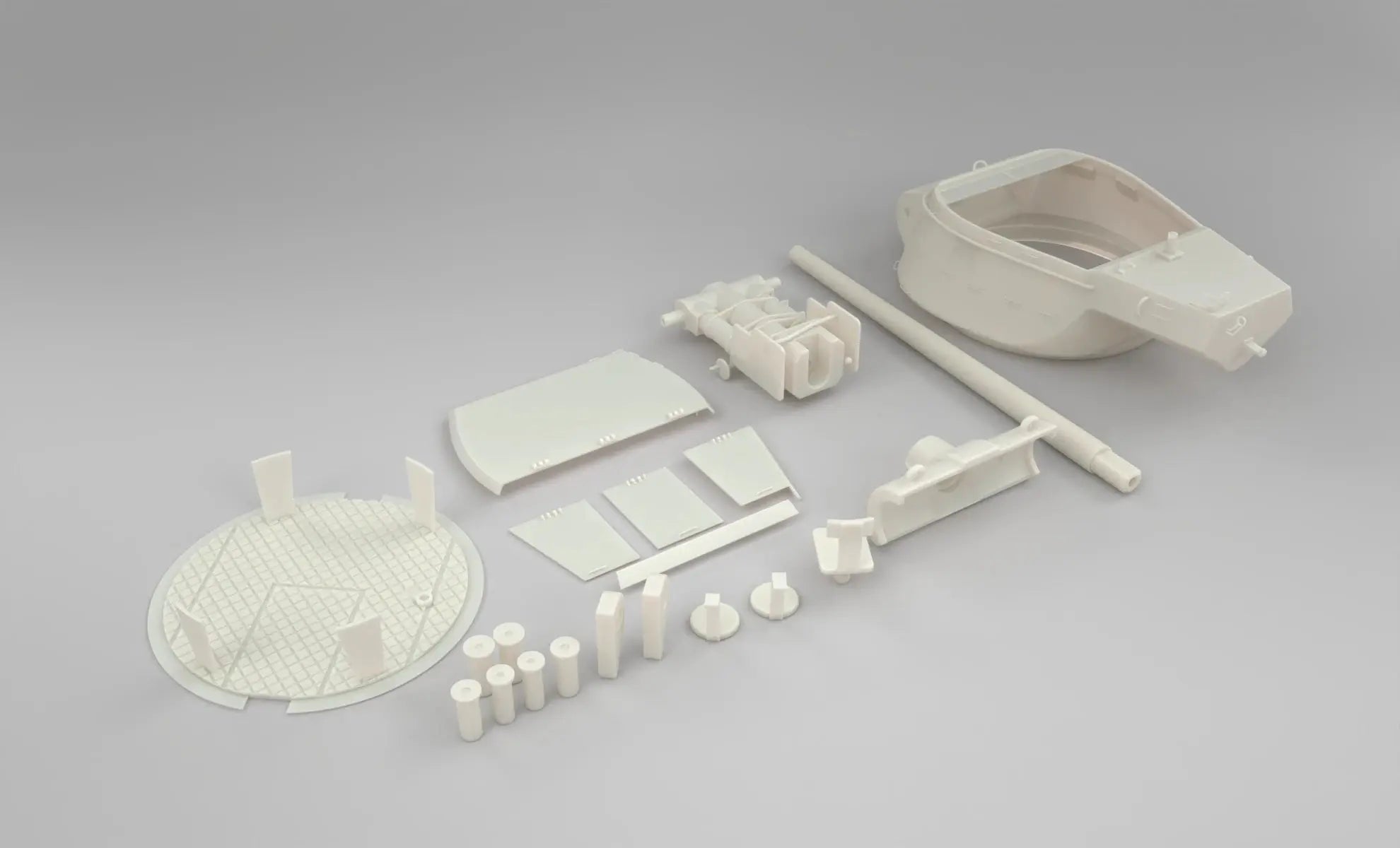 1/6 M36 Jackson American Tank Turret Set- distefan 3d print