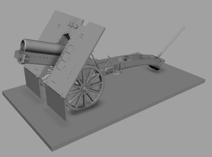 1/6 Poland 7.5cm Skoda Gebirgskanone M.15 Barrel 3d printed