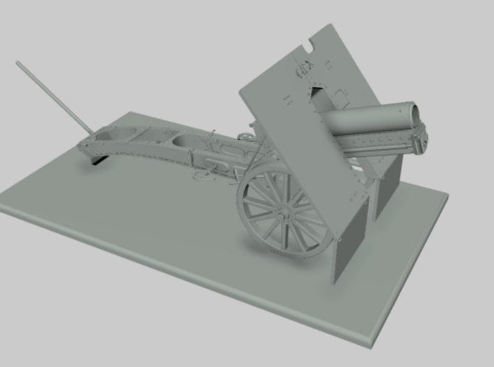 1/6 Poland 7.5cm Skoda Gebirgskanone M.15 Barrel 3d printed