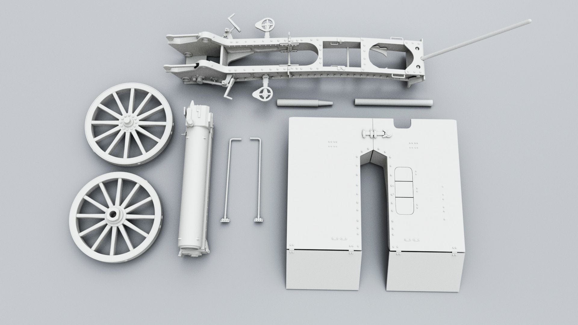 1/6 Poland 7.5cm Skoda Gebirgskanone M.15 Barrel Manuevo