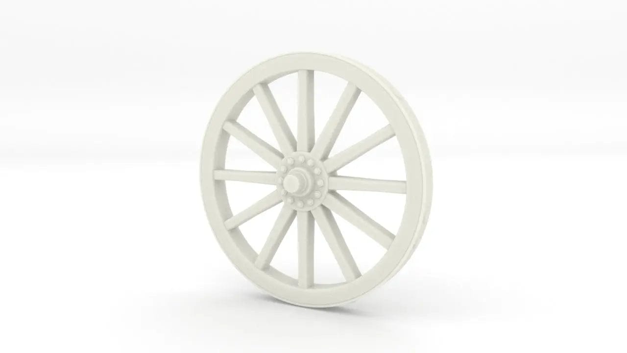 1/6 Poland 7.5cm Skoda Gebirgskanone M.15 Wheel - distefan 3d print