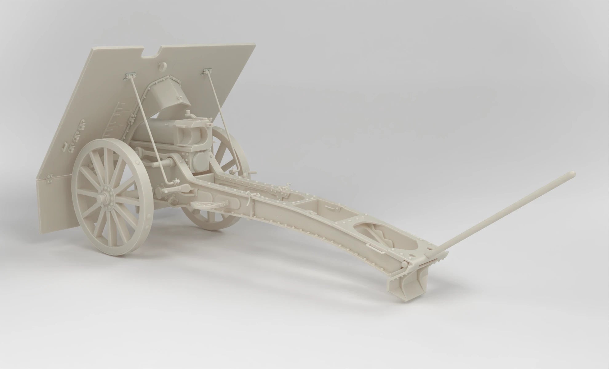 1/6 Polish Skoda 75 mm Model 1928 (75 mm M.28) Kit 3dspro – alternate view