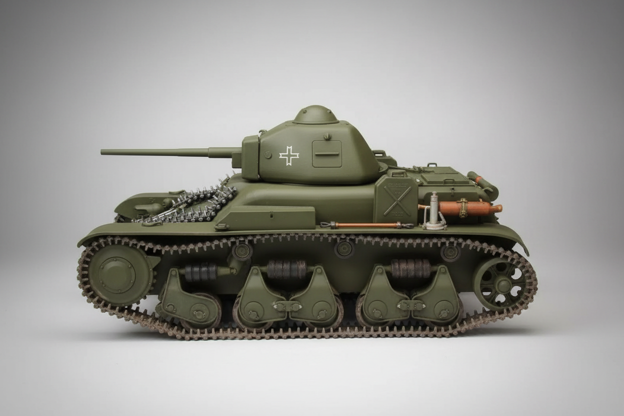 1/6 Renault R-35 with T-26 turret Set 3dspro
