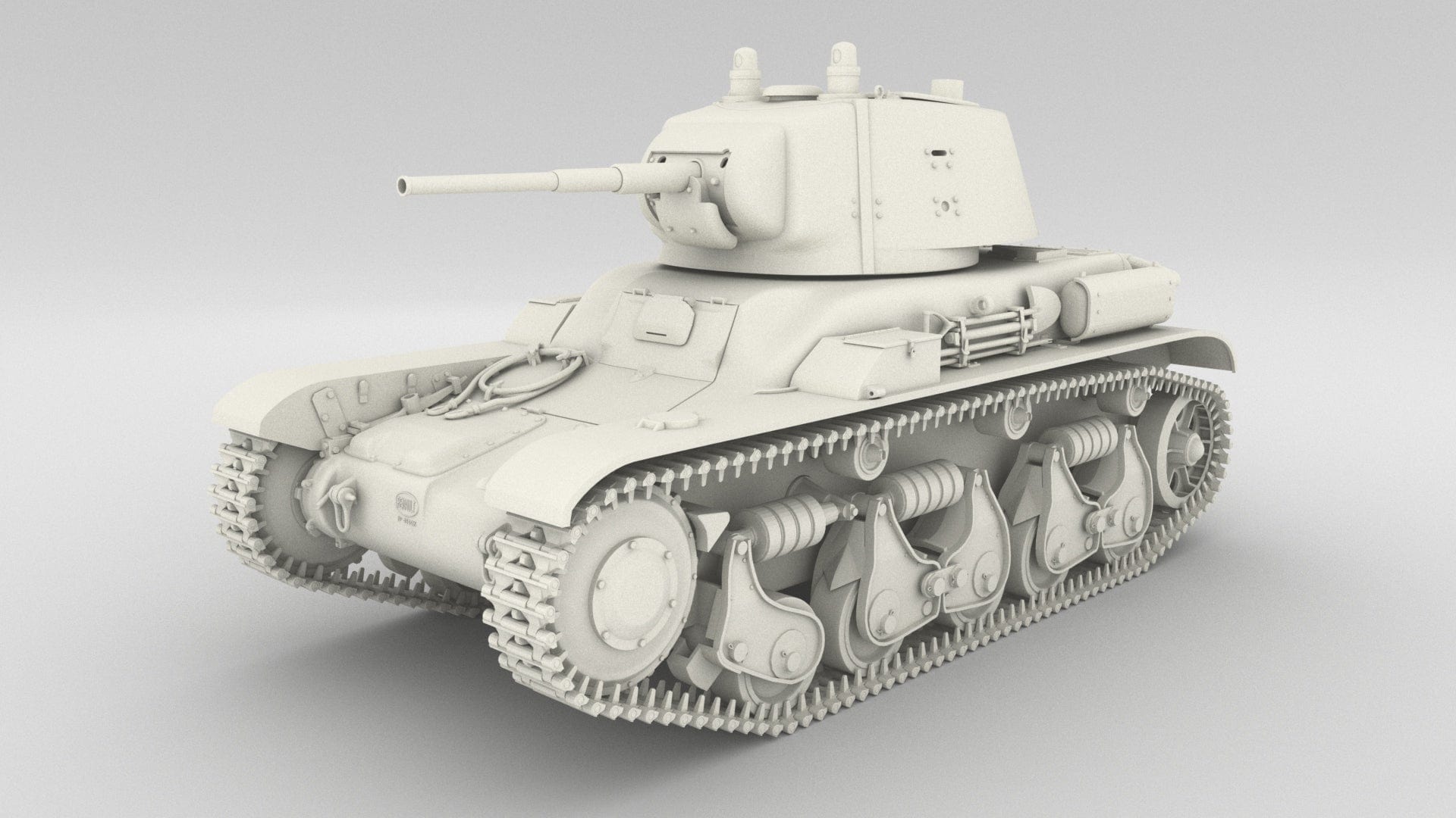 1/6 Renault R-35 with T-26 turret Set 3dspro