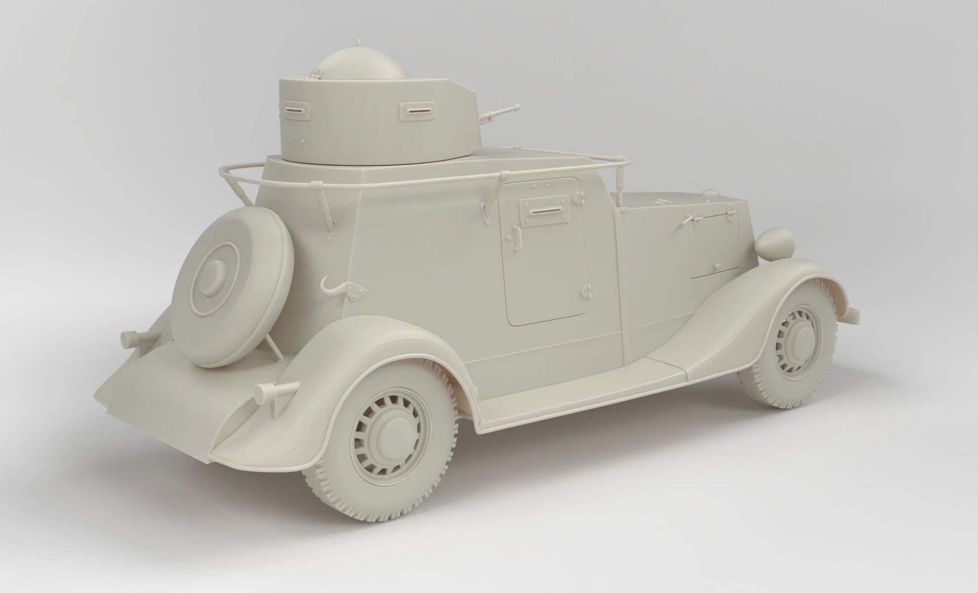 1/6 Russian BA20 Armor Car Set 3dspro