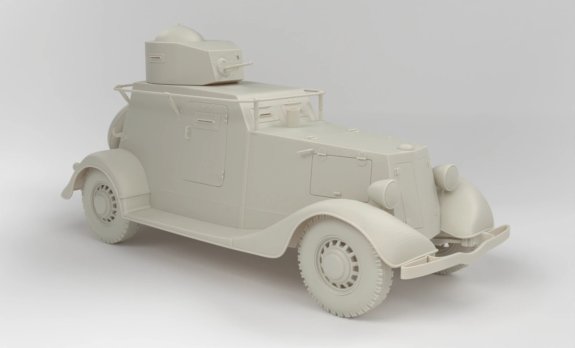1/6 Russian BA20 Armor Car Set 3dspro
