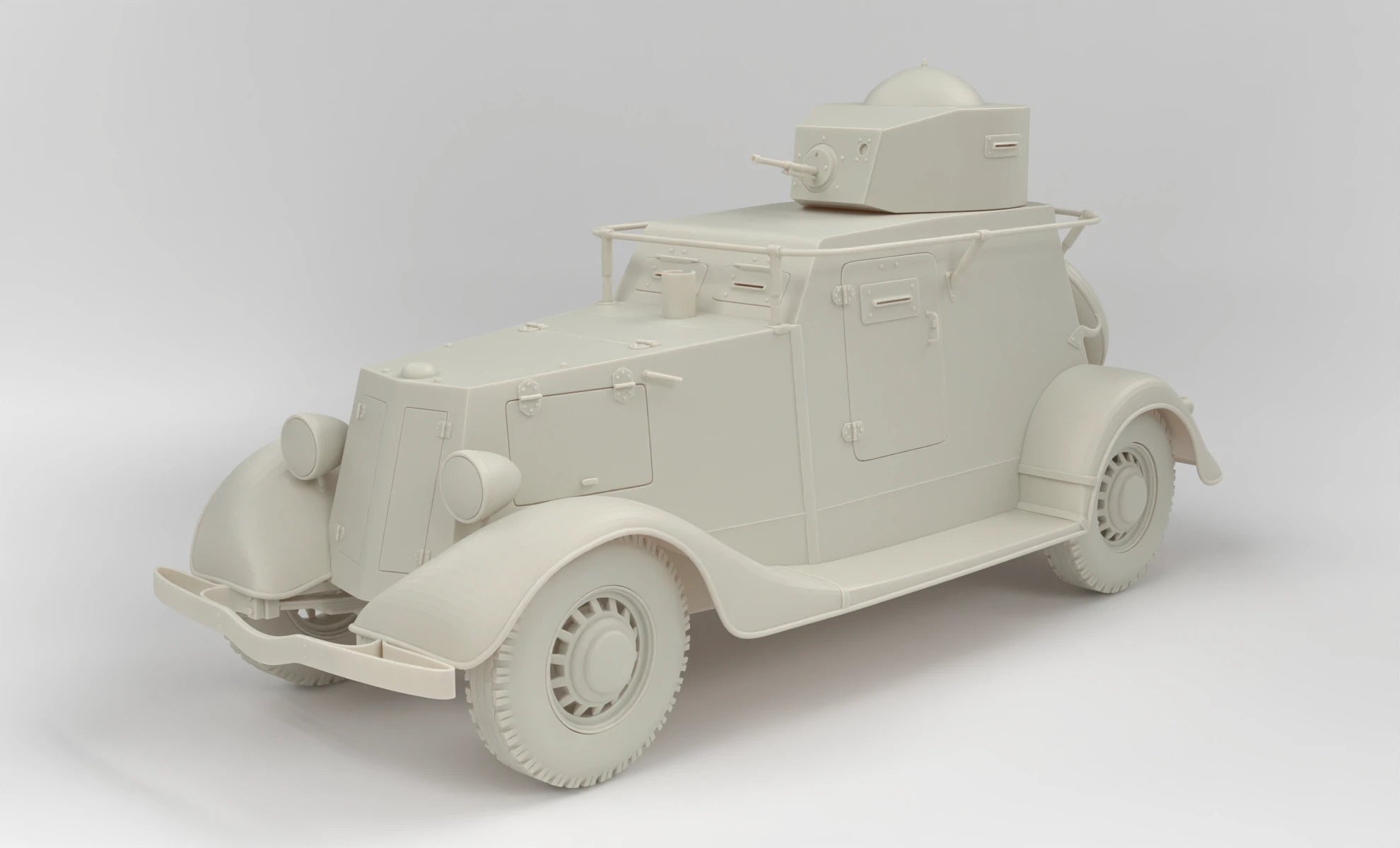 1/6 Russian BA20 Armor Car Set 3dspro