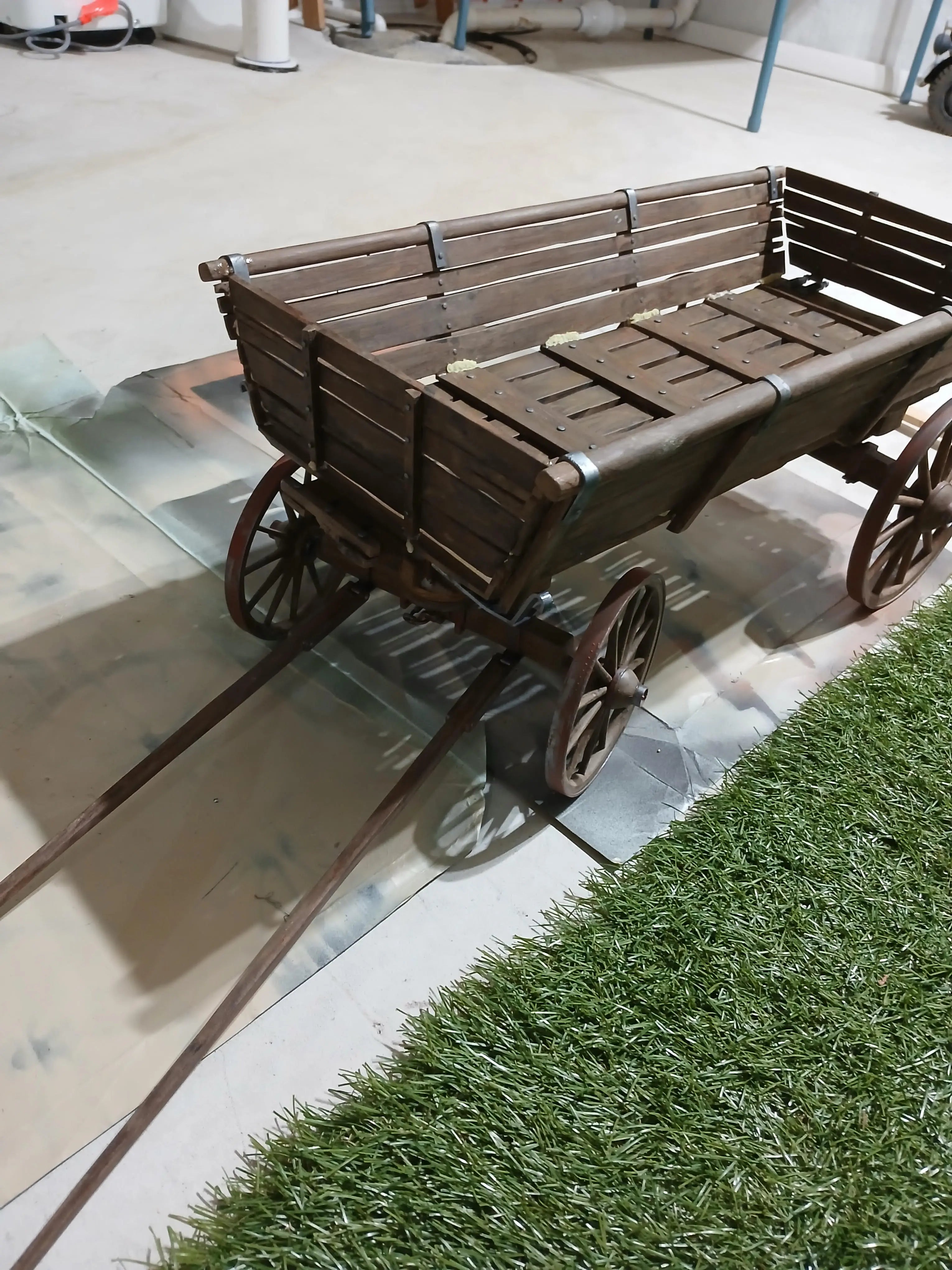 1/6 Russian Wooden Wagon (Telega) Cart Set 3dspro