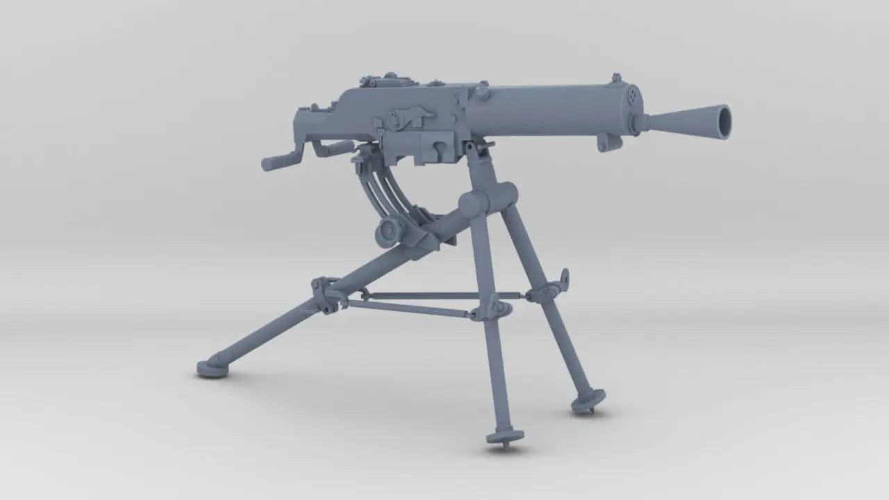 1/6 Schwarzlose MG 07-12 Barrel - distefan 3d print