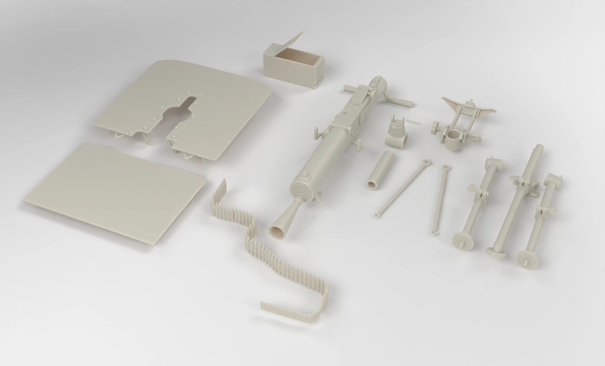 1/6 Schwarzlose MG 07-12 Set 3dspro