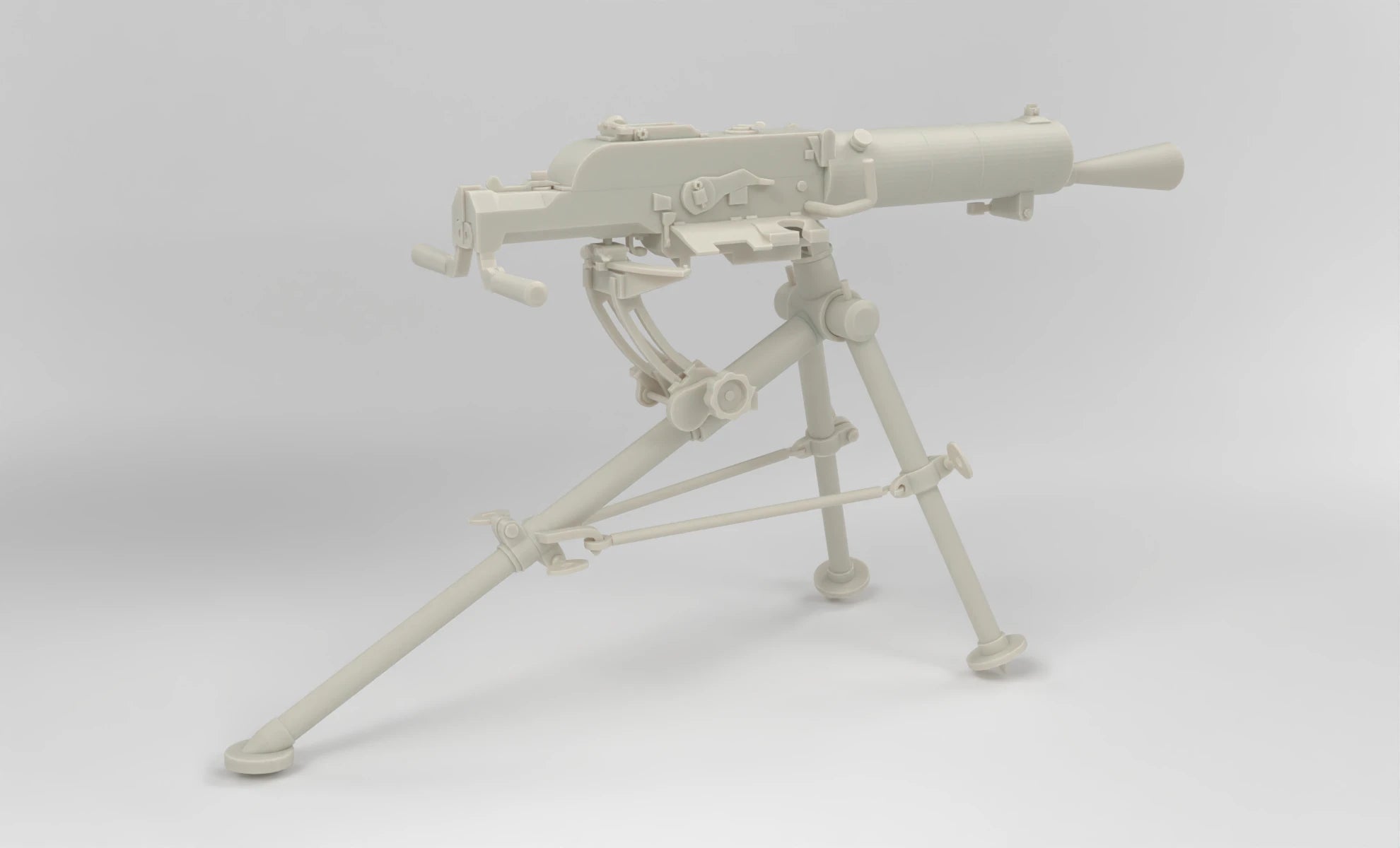 1/6 Schwarzlose MG 07/12 (No Shield) Heavy Machine Gun Set 3dspro – alternate view