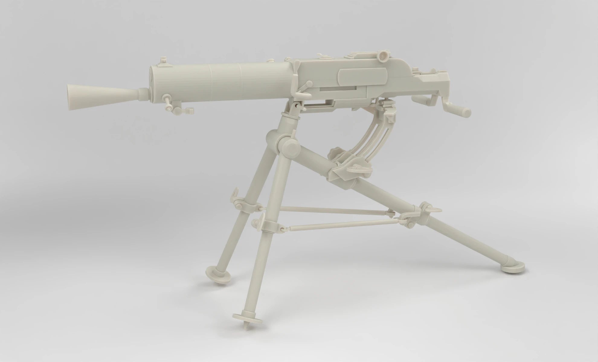 1/6 Schwarzlose MG 07/12 (No Shield) Heavy Machine Gun Set 3dspro