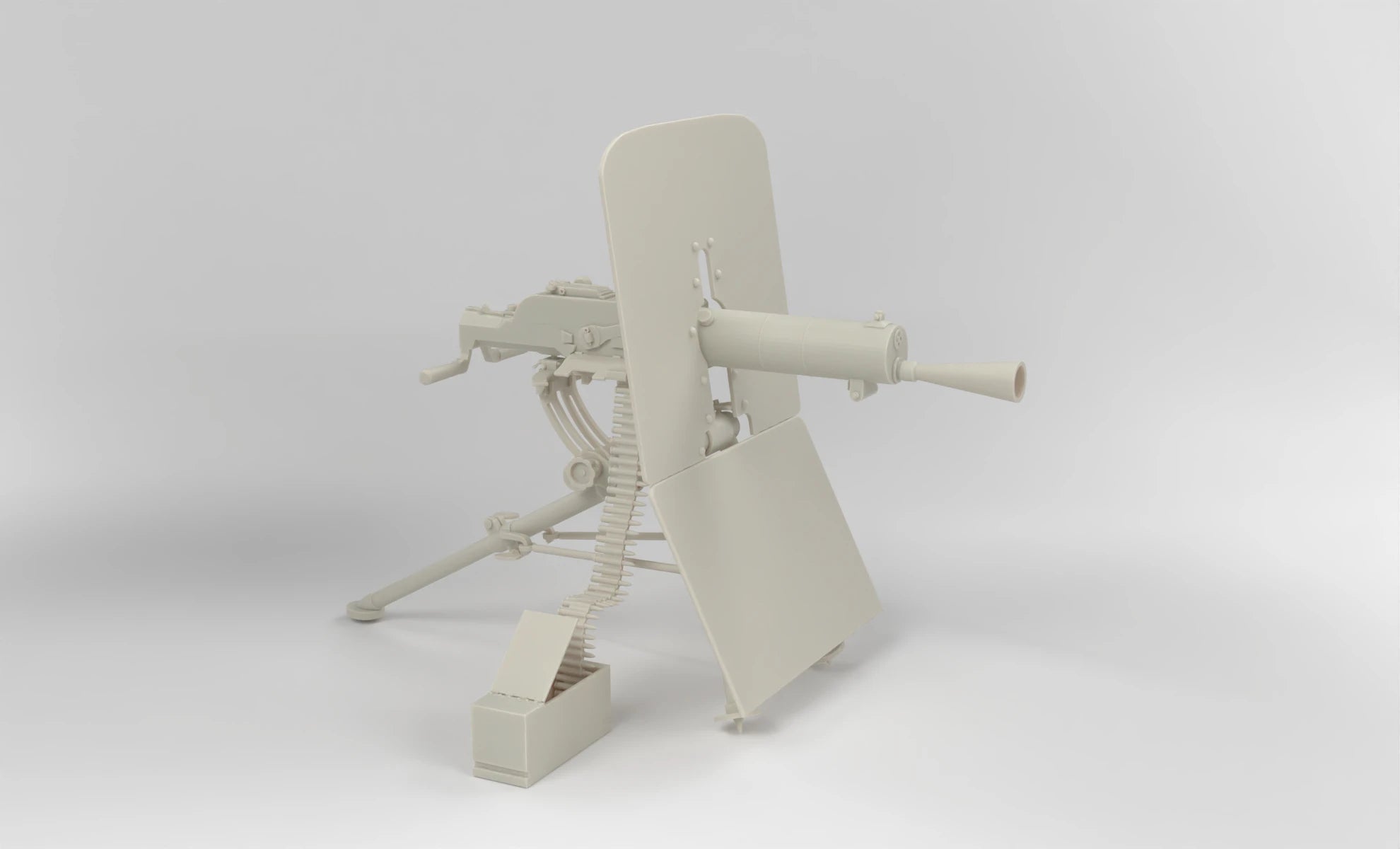1/6 Schwarzlose MG 07/12 Heavy Machine Gun Set - distefan 3d print