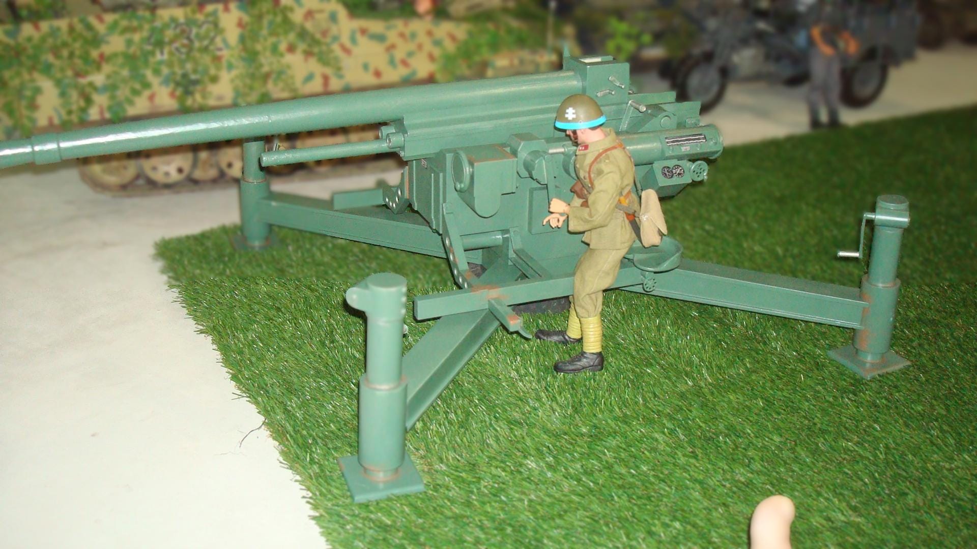 1/6 Skoda 75mm Model 1937 AA Cannon Kit - distefan 3d print