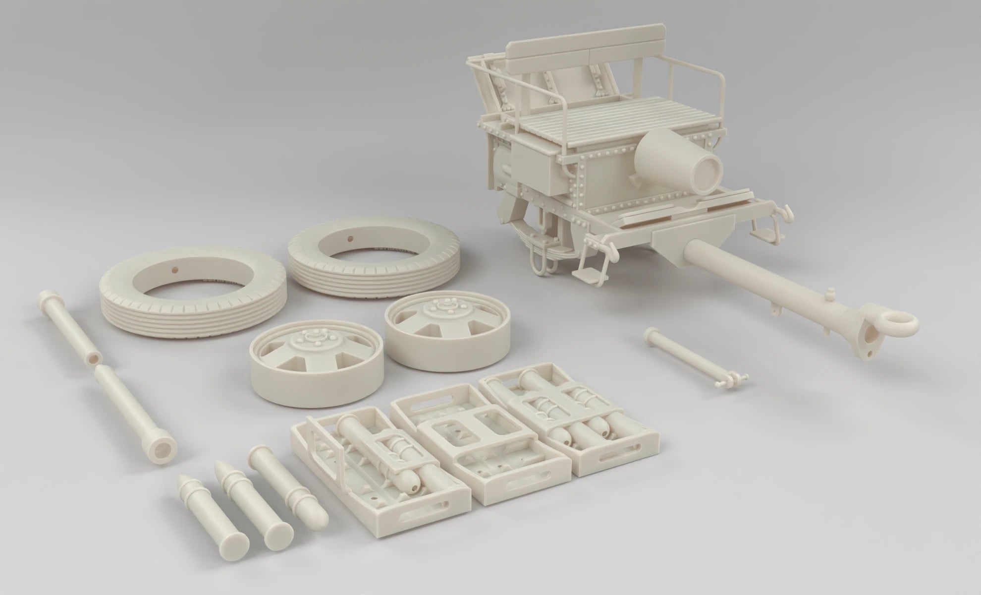 1/6 Soviet 52-R-353M Universal Limber Set 3dspro