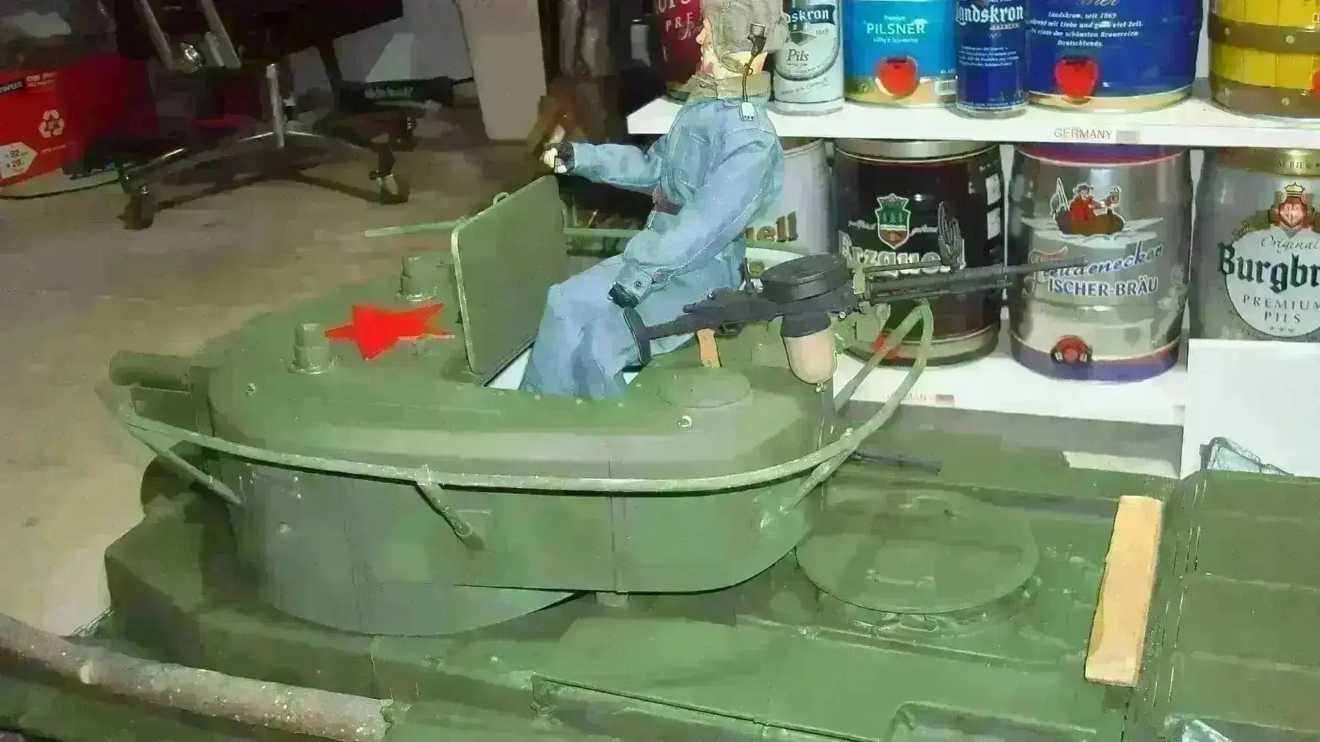 1/6 Soviet BT-7A Engine Hull Hatch 3dspro