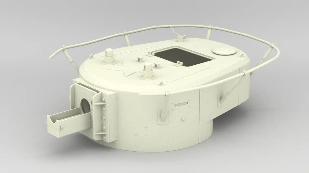 1/6 Soviet BT-7A Turret - distefan 3d print