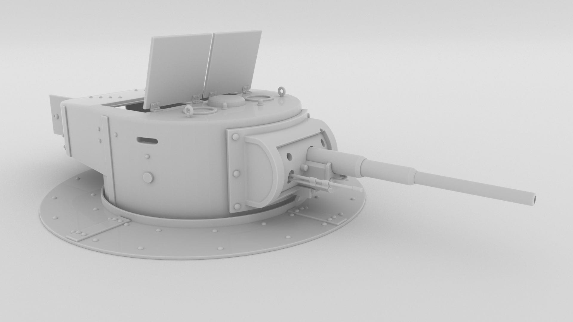 1/6 Soviet T-26 Bunker Turret (Resin, MJF) - Distefan 3D Print | Upgrade Your Diorama