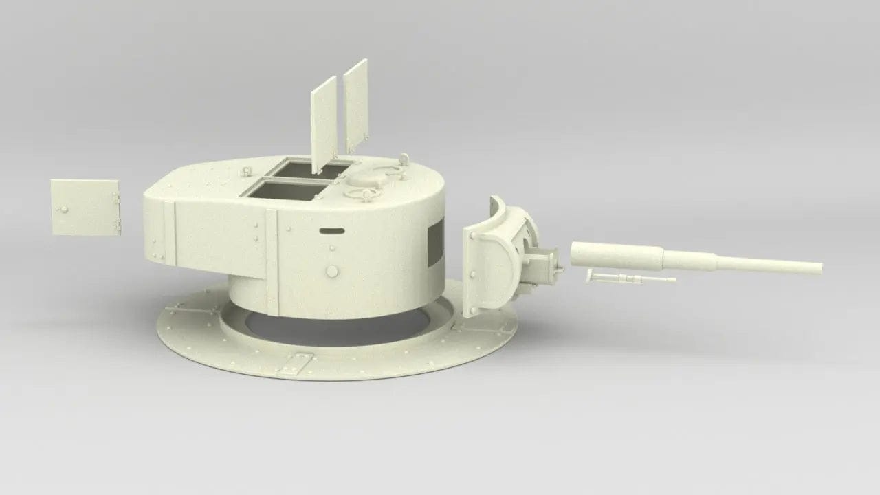 1/6 Soviet T-26 Bunker Turret Set - distefan 3d print