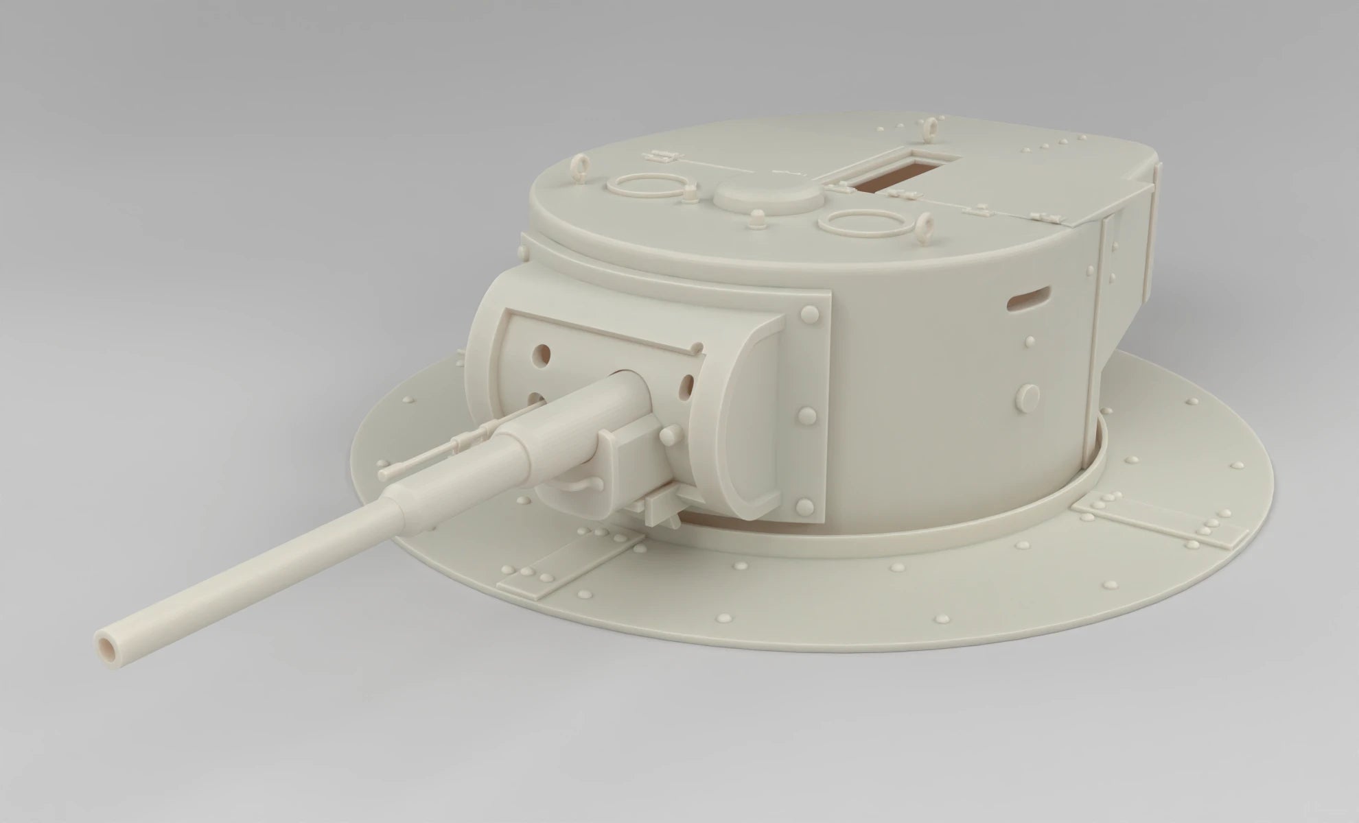 1/6 Soviet T-26 Bunker Turret 3dspro – alternate view