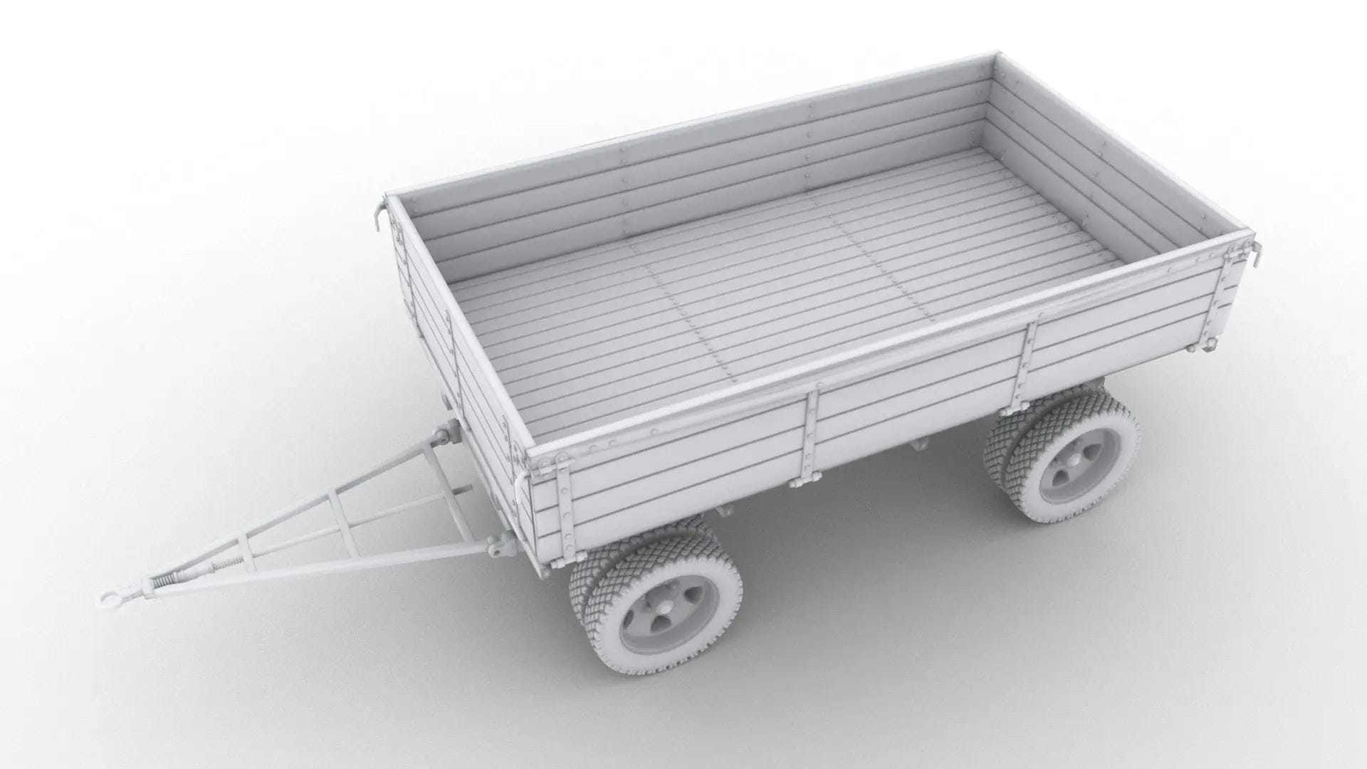 1/6 Soviet WWII 2-AP-2 Trailer Set - distefan 3d print