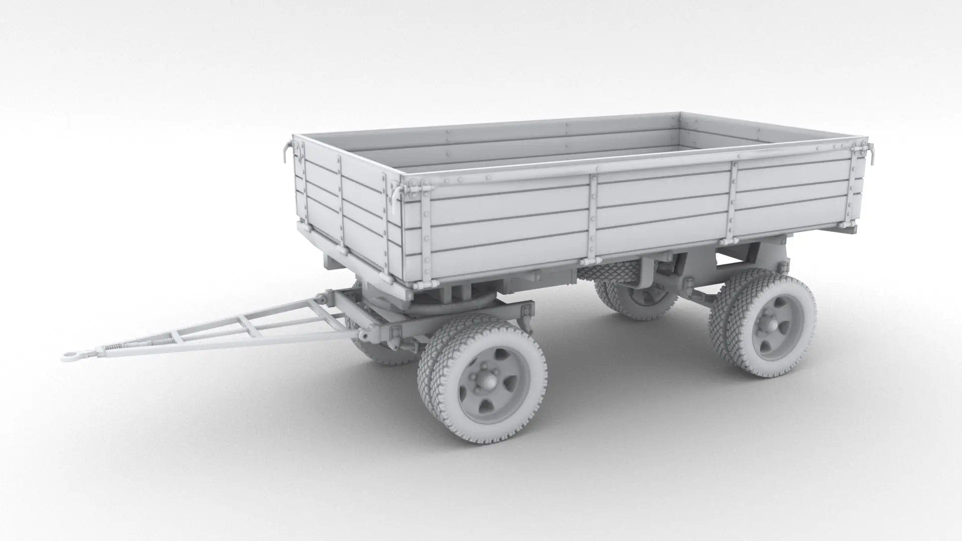 1/6 Soviet WWII 2-AP-2 Trailer Set - distefan 3d print