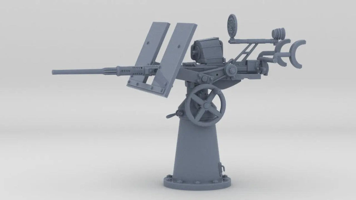 1/6 USN 20mm Single Oerlikon Mk4 w/ Shield KIt - Distefan 3D Print