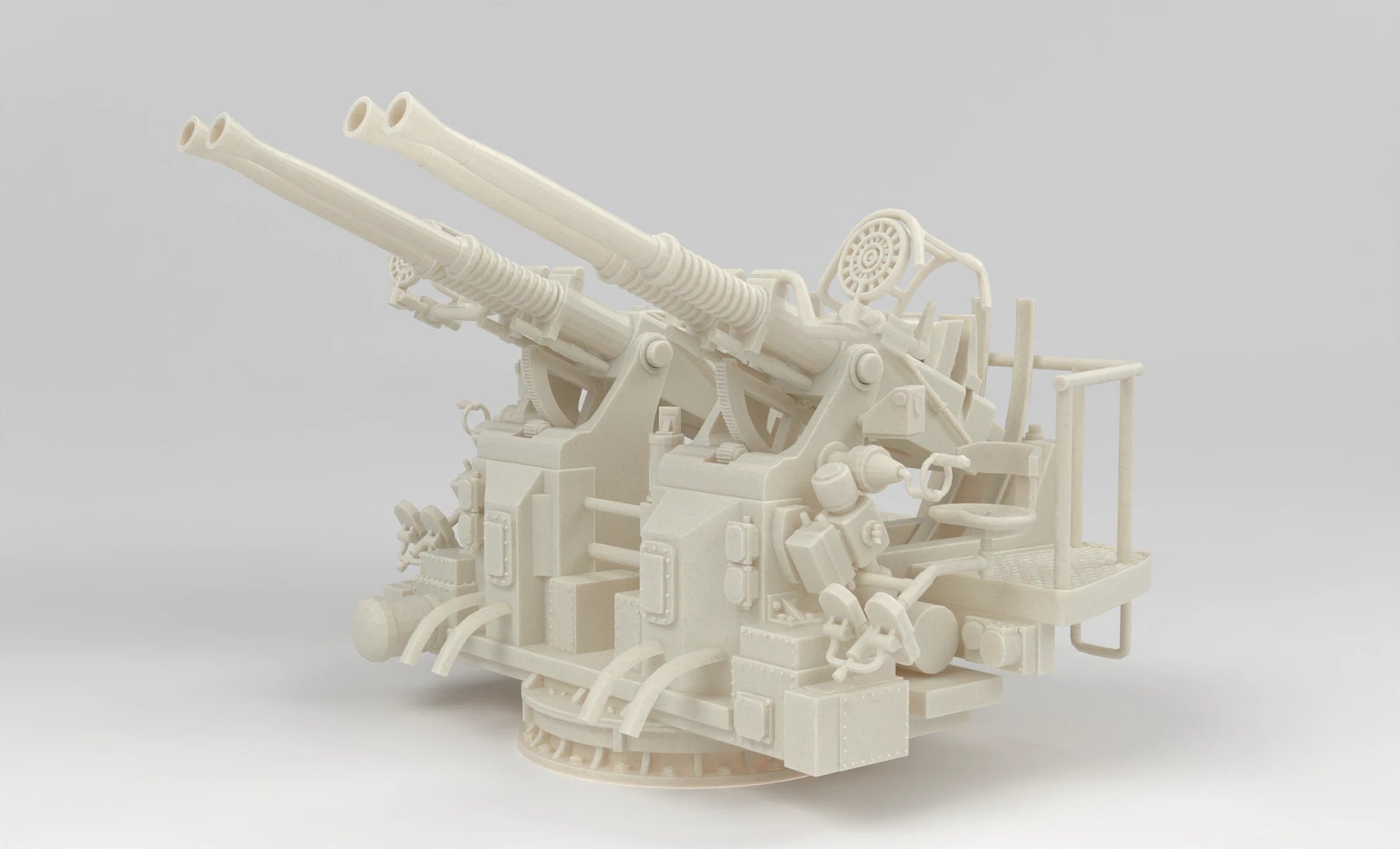 1/6 USN 40mm Quad Bofors Mount Set 3dspro