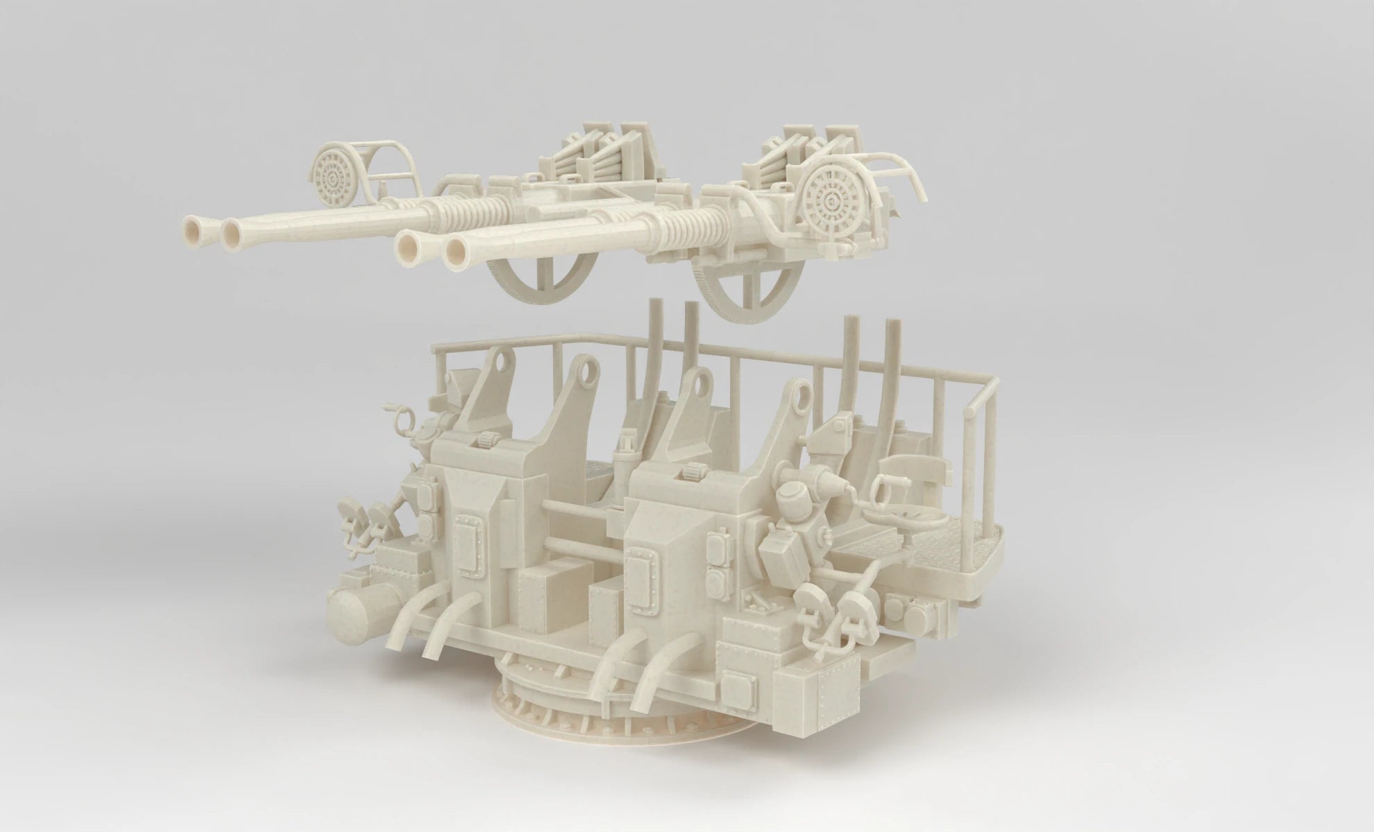 1/6 USN 40mm Quad Bofors Mount Set 3dspro