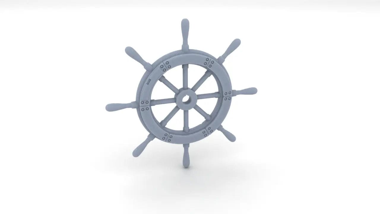 1/6 USN PT Boat Higgins Wheel - distefan 3d print