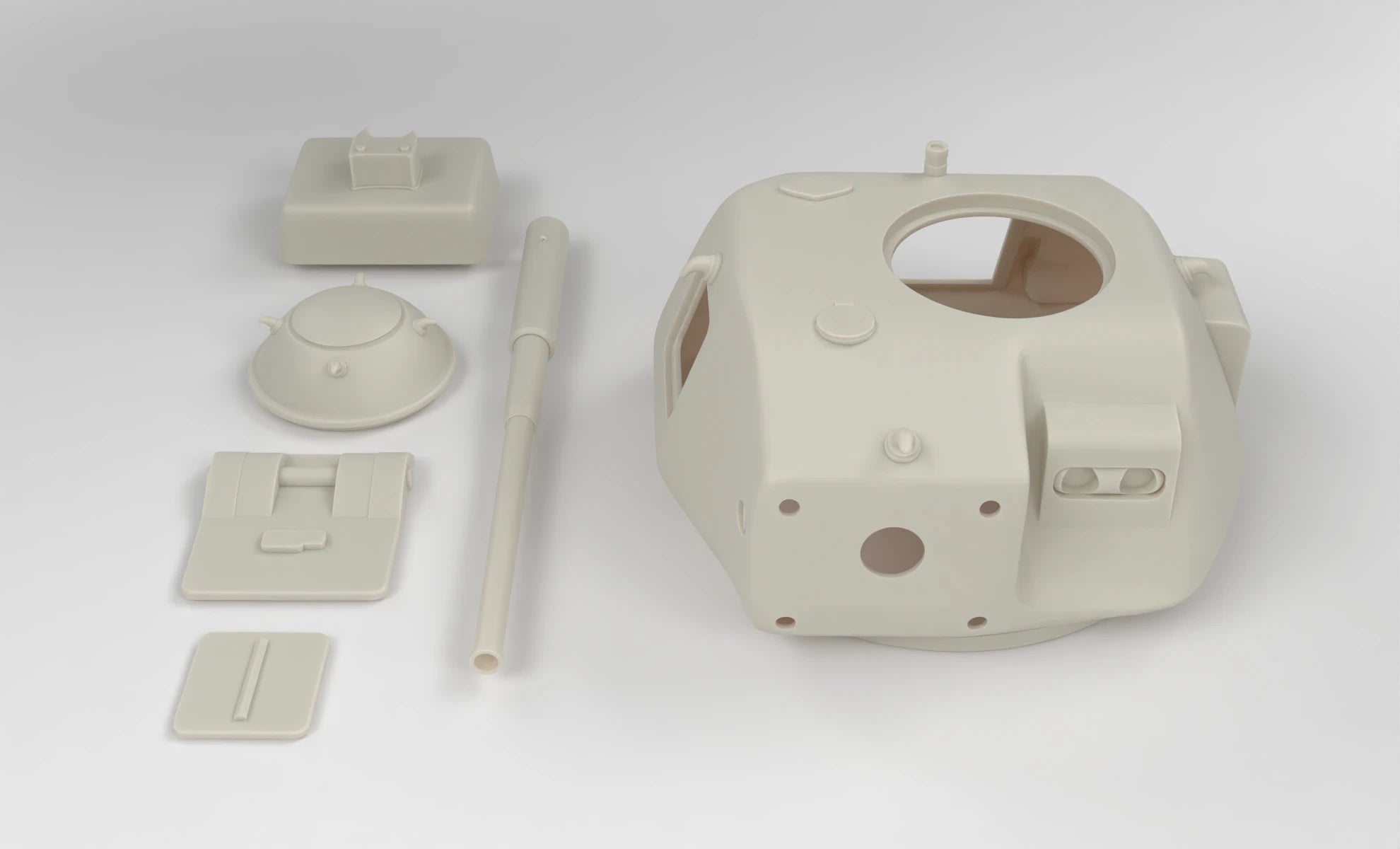1/6 Vanatorul de Care R-35 Turret Set 3dspro