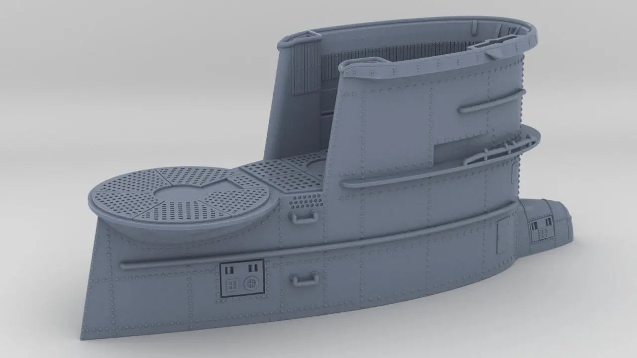 1/60 DKM U-Boot VII/C Conning Tower Resin3Dinteractive