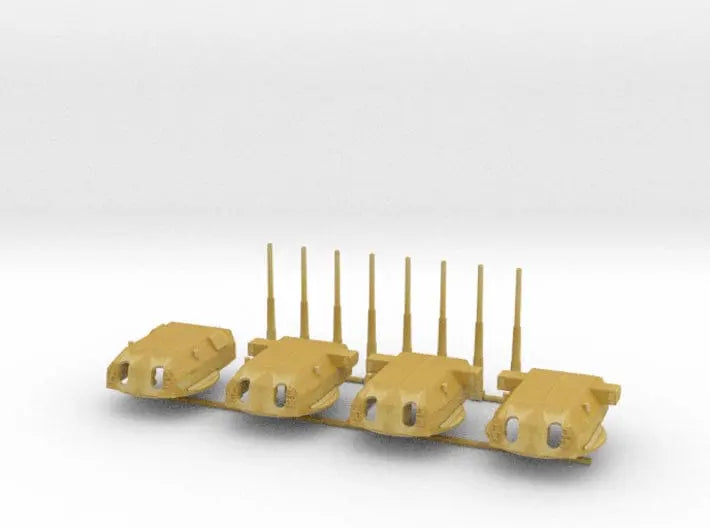 1/600 Bismarck and Tirpitz turrets set - distefan 3d print