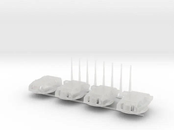 1/600 Bismarck and Tirpitz turrets set - distefan 3d print
