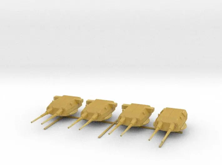 1/600 Bismarck and Tirpitz turrets set v2 - distefan 3d print