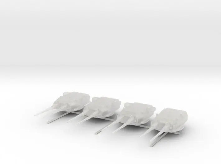 1/600 Bismarck and Tirpitz turrets set v2 - distefan 3d print
