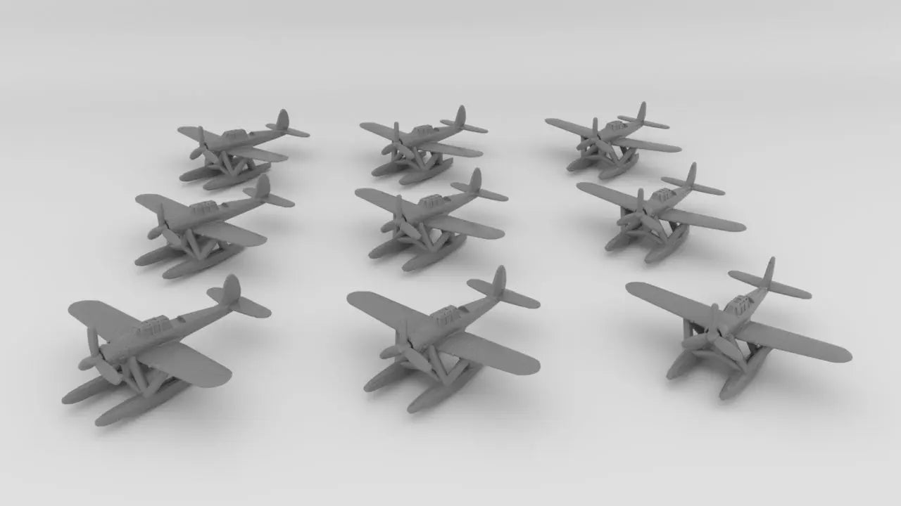 1/600 DKM Arado AR196 Set 9pcs Resin3Dinteractive