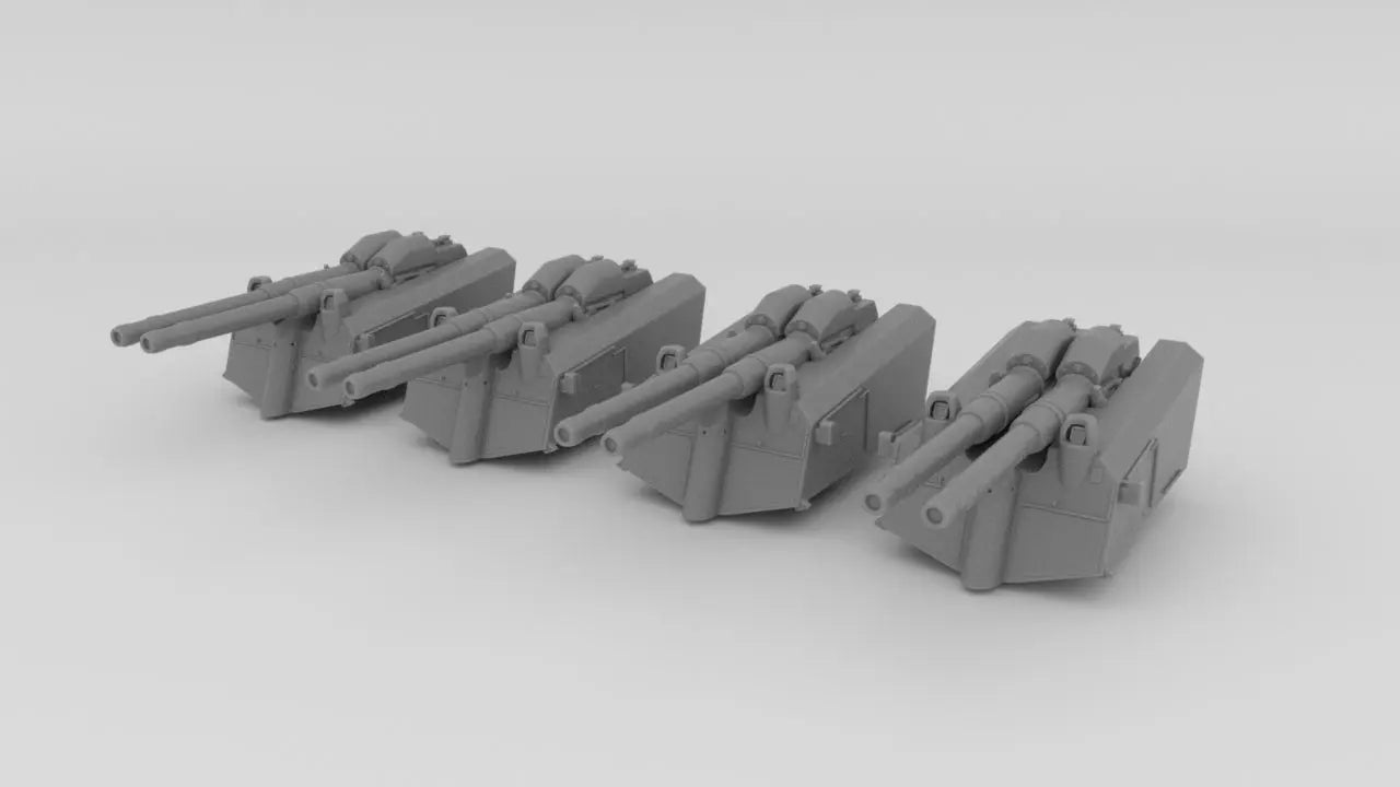 1/600 DKM SK/L65 C33 10.5cm Set 4pcs Resin3Dinteractive