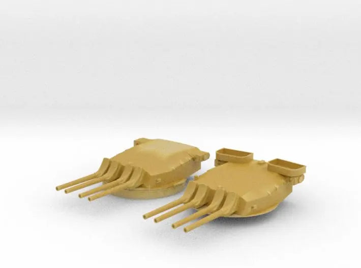 1/600 French Richelieu forward main turrets set - distefan 3d print