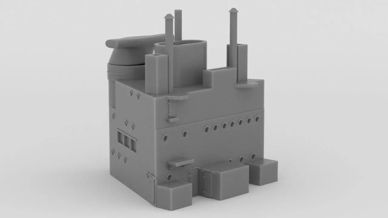 1/600 HMS Warspite Superstructure Aft - distefan 3d print