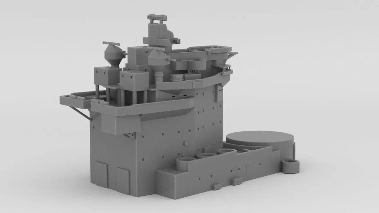 1/600 HMS Warspite Superstructure Forward - distefan 3d print