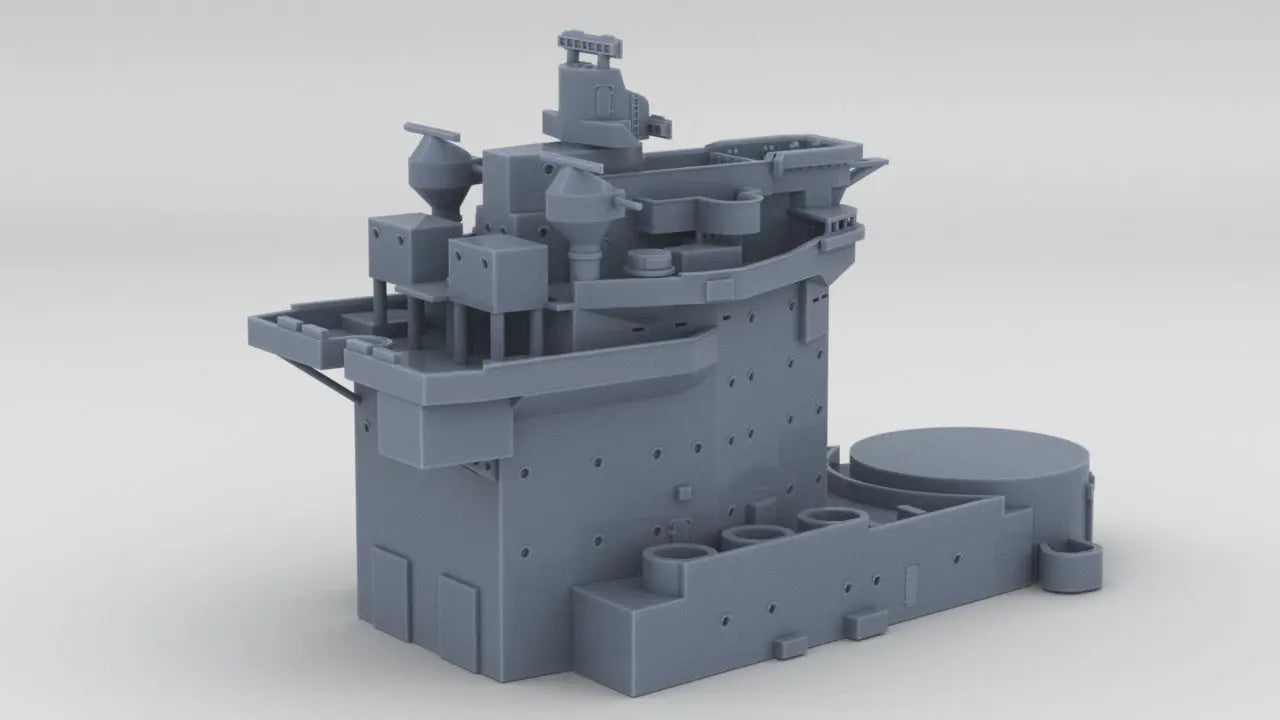 1/600 HMS Warspite Superstructure Forward Resin3Dinteractive