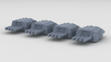 1/600 IJN 610 mm (24in) Type 93 Torpedo Tubes Set (4pcs)