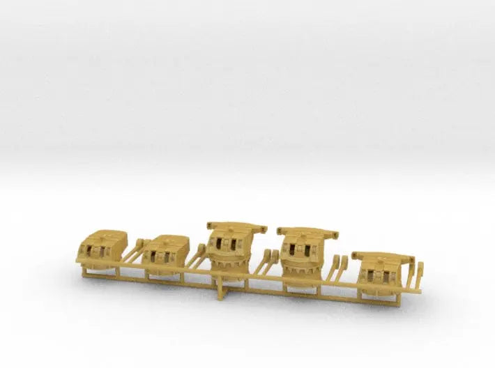 1/600 IJN Type 50 year 3 turrets (8-inch) 1942 set - distefan 3d print