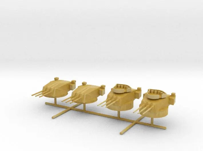1/600 Italian Roma 152 mm (6 in) turret set - distefan 3d print